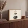 Japandi - Wabi sabi - Beige Light Box met batterij (Wandlamp) middel -sfeer2