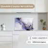 Paars - Modern - Marmer - Abstract keuken achterwand spatscherm klein -sfeer4_FR