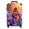 Vlinder op paarse lavendel NBS - Handbagage koffer - Unisex middel -productfoto_recht