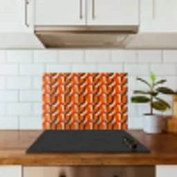Retro - Modern - Kleurrijk keuken achterwand spatscherm klein 900 -sfeer2