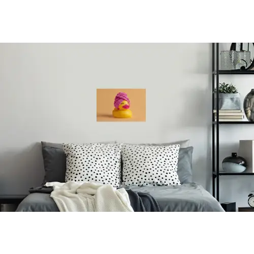 Badeend - Handdoek - Kleurrijk Muursticker klein -slaapkamer