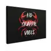Krab - Rood - Tekst - Zwart Tuinposter op houten frame 2 cm dik klein -3d