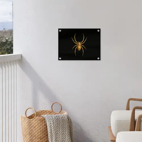 Spin - Goud - Minimalistisch - Poten tuinposter los doek klein -sfeer8