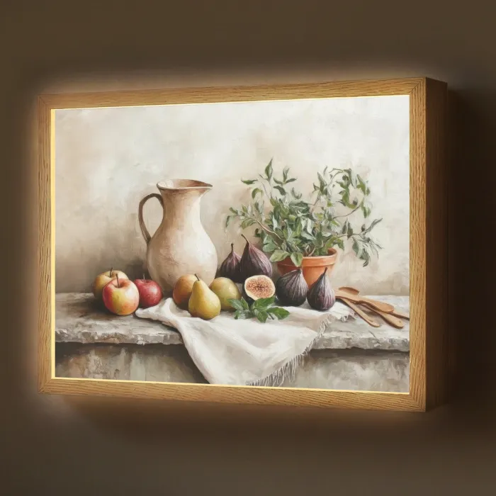 Fruit - Kruiden - Landelijk Light Box met batterij (Wandlamp) middel -z3d_website