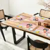 Badkamer - Eend - Blauw Placemat vinyl groot -zzsfeer4_Kitchenyeah-website