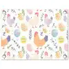Patroon - Kip - Paaseieren tuinposter los doek klein -3d
