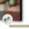 Stilleven met kazen - Kunstwerk - Oude meesters Textielframe zwart klein -USP_ophangsysteemNL