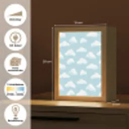 Wolken - Illustratie - Blauw Light Box met kabel (Tafellamp) klein 925 -USP_websiteoverzichtDE