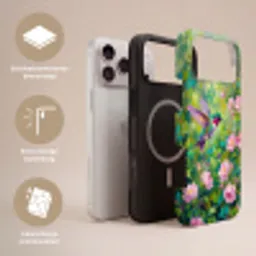Kolibrie - Bloemen - Natuur - Kleurrijk Toughcase MagSafe Apple iPhone 17 Pro Max klein -USP_Lagen_NL