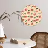 Kers - Disco - Patroon Wandcirkel plexiglas klein 852 -sfeer4