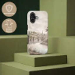 Dorp - Brug - Uitzicht - Groen Toughcase MagSafe Apple iPhone 17 klein -USP_PrintM_NL
