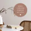 Spreuken - Herinner je gisteren droom over morgen en geniet vandaag - Quotes Wandcirkel kunststof plaat 5mm dik klein -sfeer4