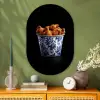 Kip - Bucket - Delfts blauw - Lekker Wandcirkel Ovaal Glas middel -sfeer2