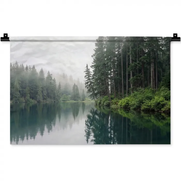 Bergen - Meer - Bos Wandkleed katoen klein -zz3d