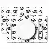 Paw - Pattern -Black Placemat vinyl groot 368 -zzsfeer2_Kitchenyeah-website