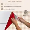 Plaid - Patroon - Vierkant - Beige keuken achterwand spatscherm klein 900 -spatscherm_NL