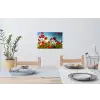 Klaprozen - Toscane - Zon - Rood - Blauw Muursticker klein -eettafel