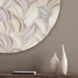 Abstract - Golvend - Pastel Akoestische PET Vilt - Rond klein 838 -sfeer5_closeup