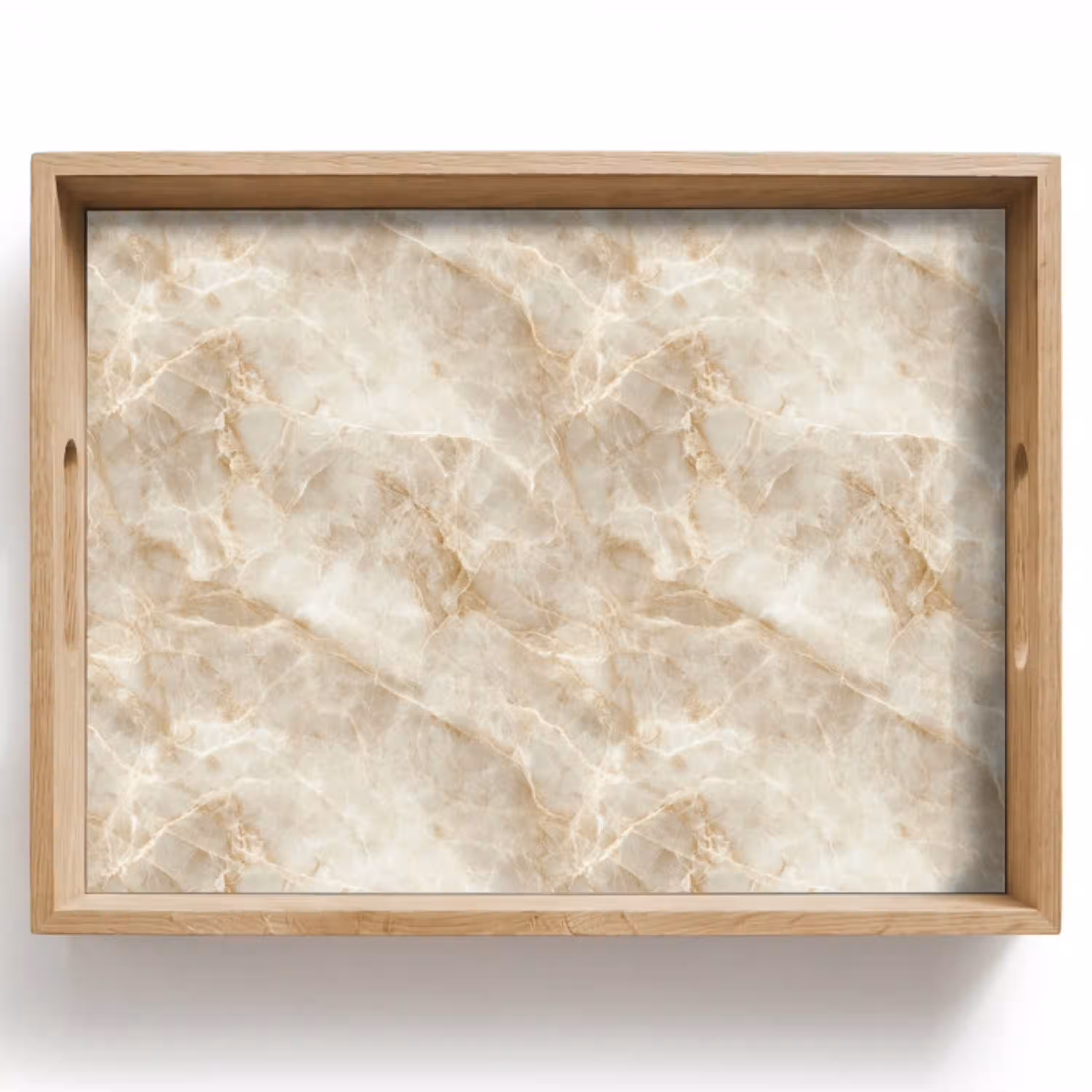 Lichtbeige - Onyx - Subtiel Dienblad Rechthoek middel 911 -z3d_shopping