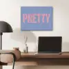 Pretty - Roze - Blauw - Golvend PET vilt klein -sfeer5