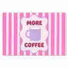 More coffee - Roze - Paars - Strepen - Mok Placemat vinyl groot -zzsfeer1_Kitchenyeah-website
