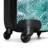 Palm bladeren patroon licht blauw NBS - Handbagage koffer - Kinderen Unisex middel -wiel