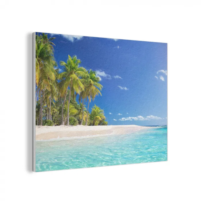 Strand - Zee - Palmboom - Zon - Zomer PET vilt klein -3d