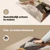 Champagne - Bed - Bubbels Inductie beschemer met haakjes klein -ky-schoon-nl