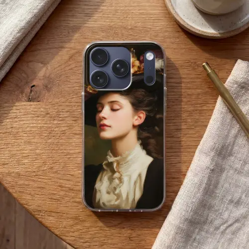 Vrouw - Victoriaans - Portret Telefoonhoesje iPhone 17 Pro klein -sfeer1