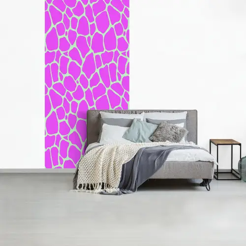 Mintgroen - Roze - Vlekken - Patroon fotobehang vinyl groot 64 -slaapkamer