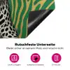 Panter - Zebrapatroon - Groen Inductie beschermer vinyl 3mm klein -zzzzzzz-lf-onderkant
