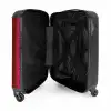 Felroze slangenhuid met symmetrische schubstructuur NBS - Handbagage koffer - Kinderen Unisex middel -binnenkant