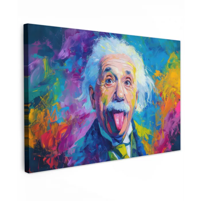 Oude man - Expressief - Kleurrijk canvas 2cm klein -z3d