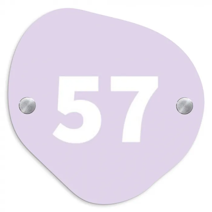 Lila - Traditioneel Naambord Organisch middel -3d