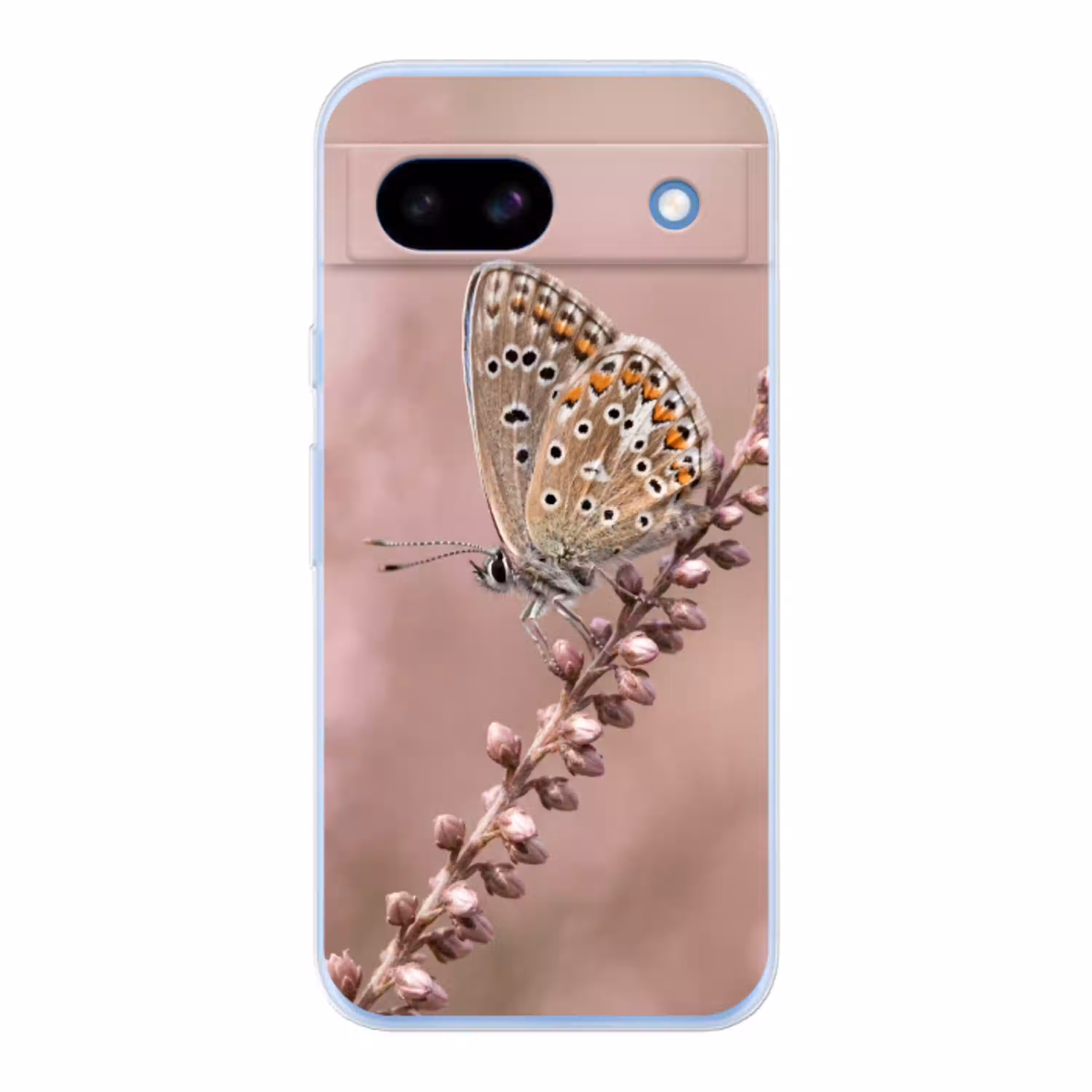 Lavendel - Vlinder - Paars Telefoonhoesje Google Pixel 8 a klein -3d