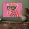 Giraf - Roze - Bril - Sjaal PET vilt klein -sfeer2