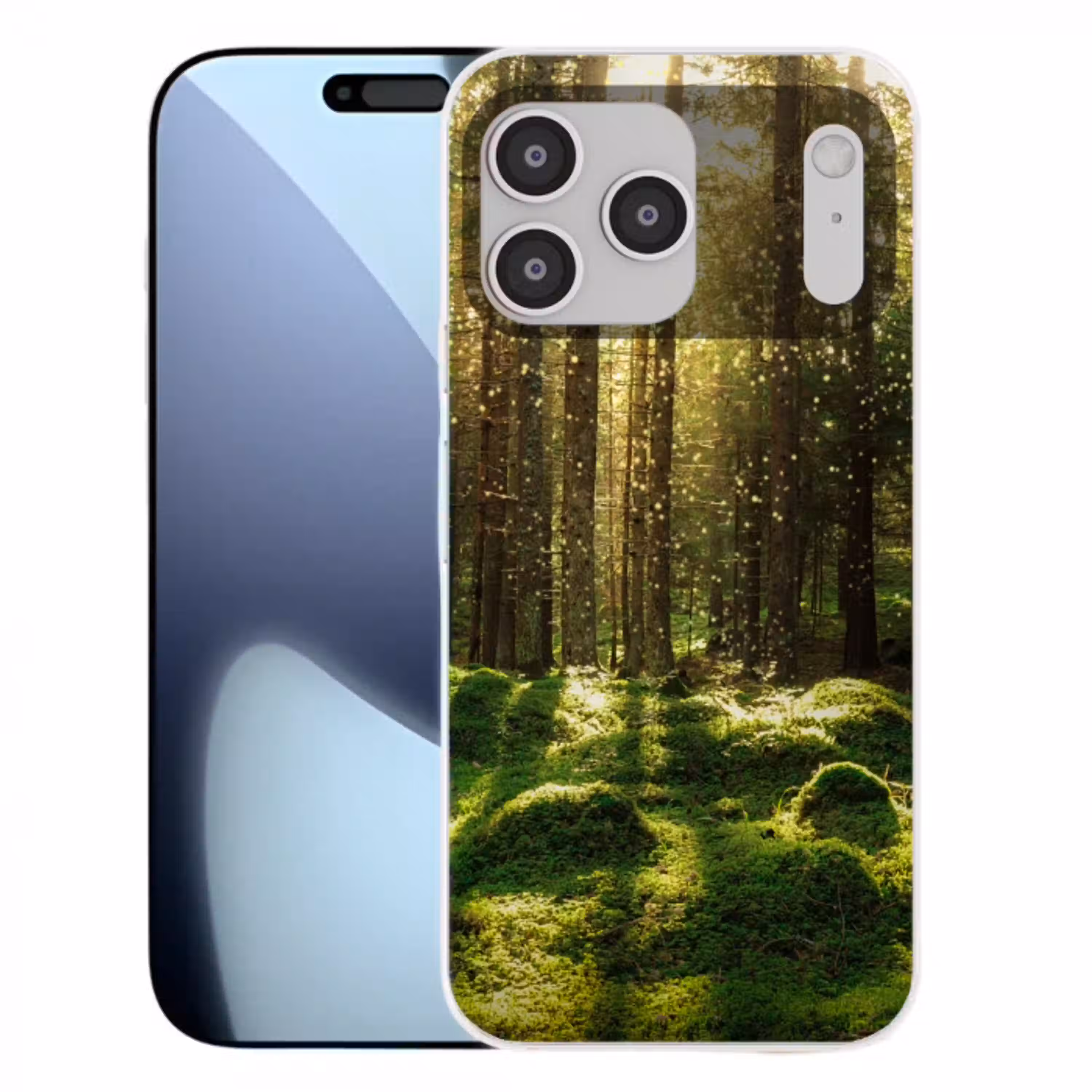 Bomen - Bos - Mos - Planten - Zon - Natuur Telefoonhoesje iPhone 17 Pro Max klein -3d