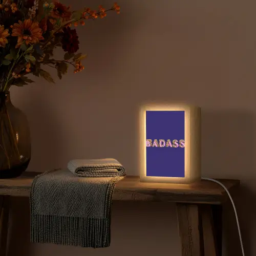 Badass - Panterpint - Schaduw - Roze Light Box met kabel (Tafellamp) klein -sfeer4