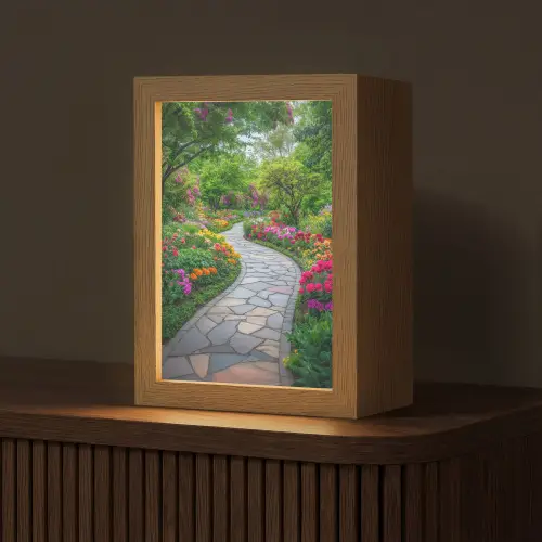 Park - Bloemen - Tuin Light Box met kabel (Tafellamp) klein -z3d_website
