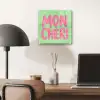Mon cheri - Groen - Roze plexiglas 5mm klein -sfeer6
