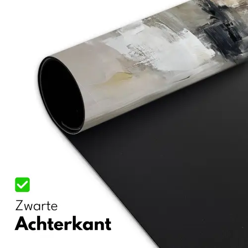 Kleurenpalet - Penseelstreken - Beige - Nevelig Muismat XXL klein -sfeer2