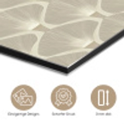 Paneel - Ginkgo - Zand aluminium wit klein 46 -closeup_DE