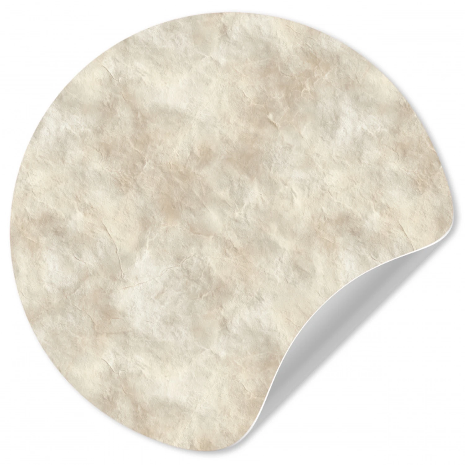 Beige - Reliëfstructuur - Natuursteen Wandcirkel behangsticker klein 186 -3d