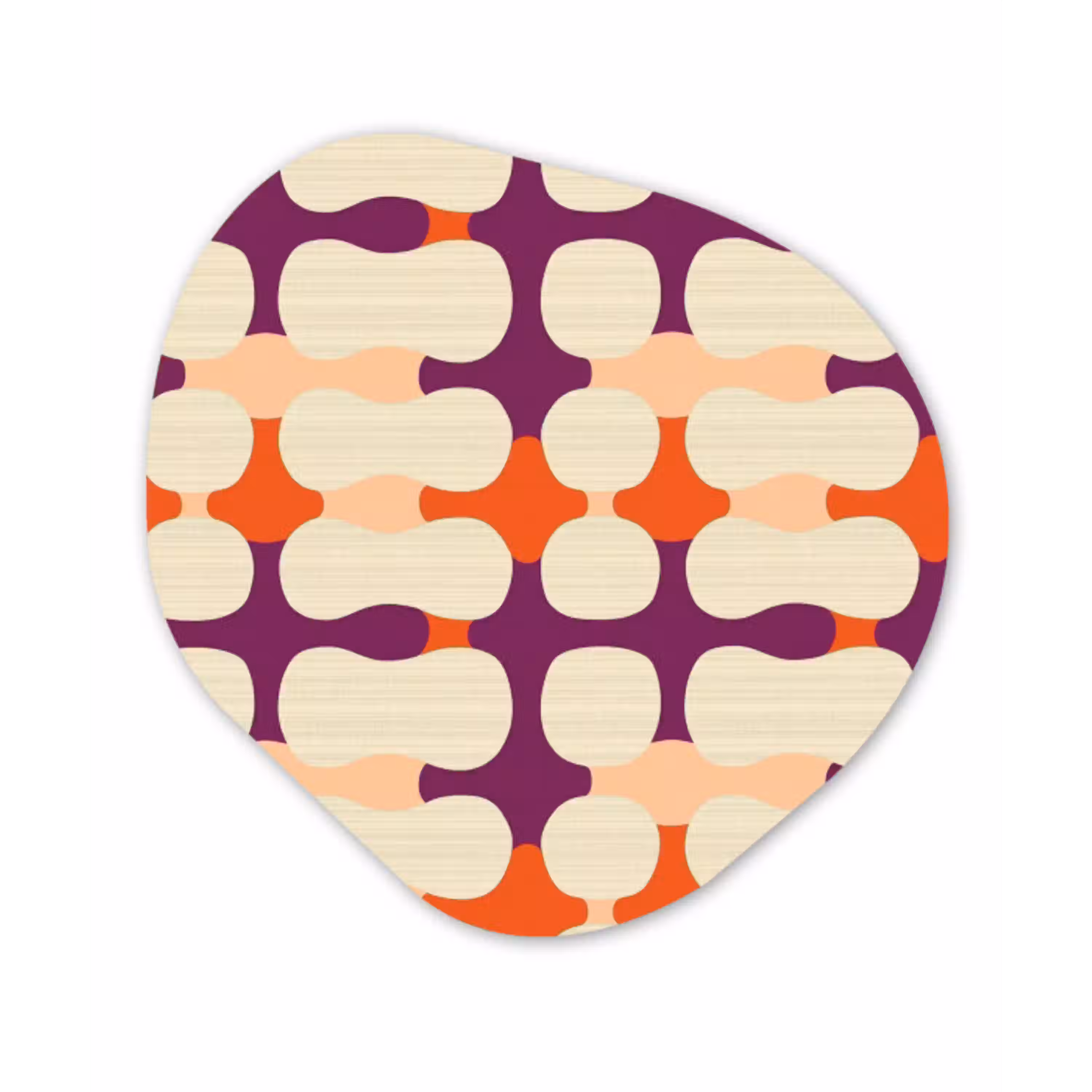 Modern - Patroon - Kleurrijk Wandcirkel Organisch Forex 3mm klein 629 -3d