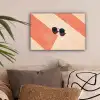 Zonnebril - Schaduw - Oranje - Minimalistisch canvas 2cm klein -sfeer1