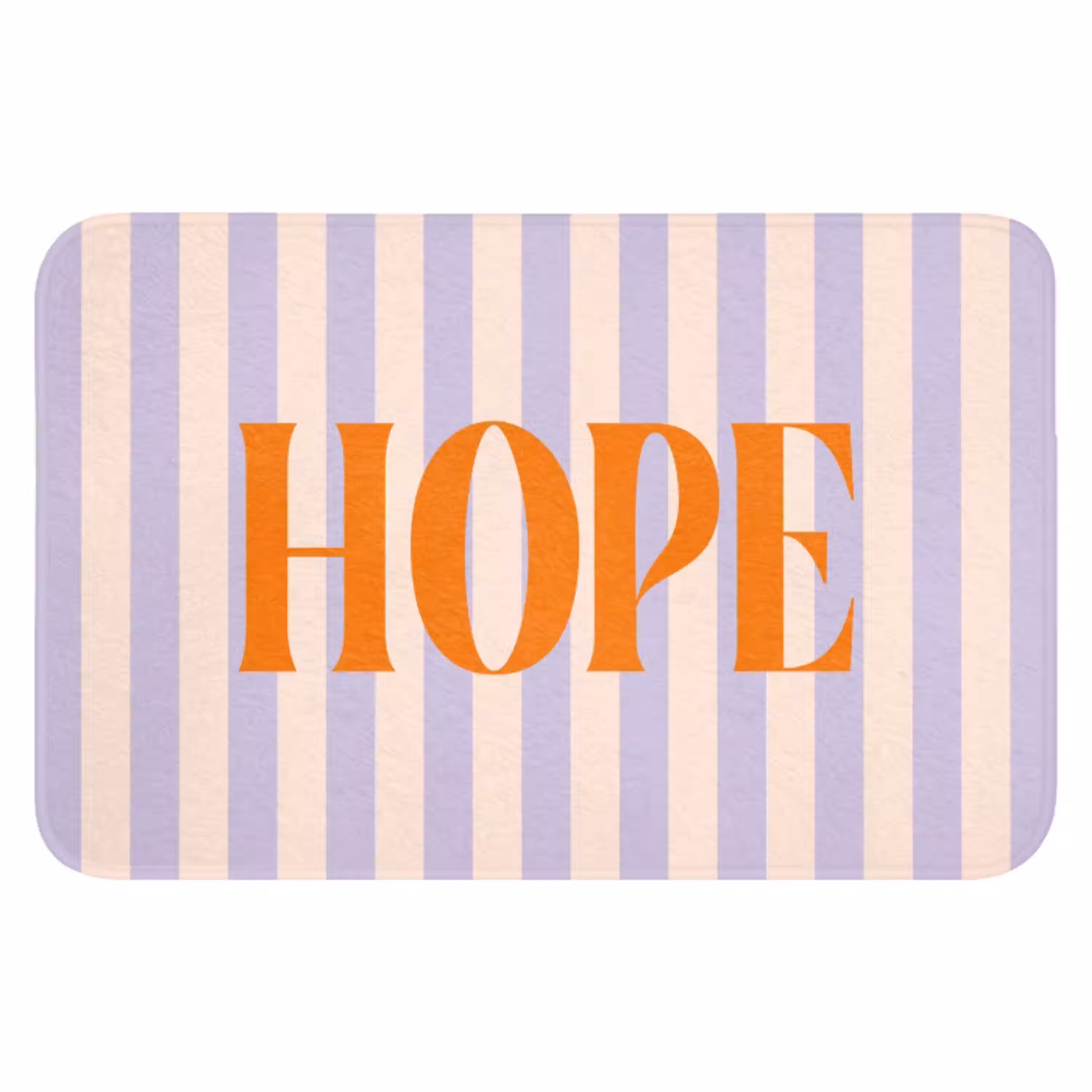 Lila - Oranje - Strepen - Hope WCmat klein -3d