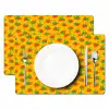 Geel - Aardbeien - Effect Placemat vinyl groot 368 -zzsfeer2_Kitchenyeah-website