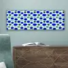 Patroon - Oog - Mint - Blauw canvas 2cm klein 828 -sfeer4