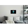 Kwal - Tentakels - Blauw - Licht Muursticker klein -slaapkamer