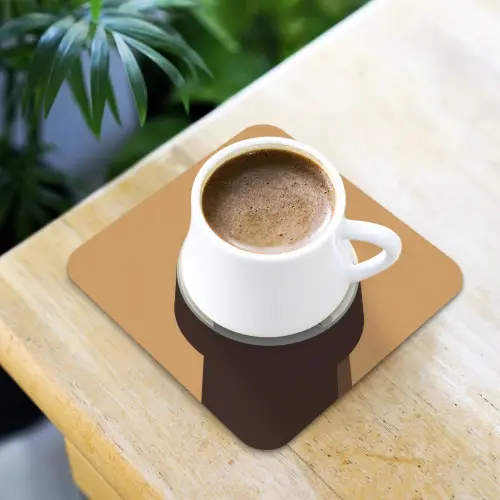 Cappuccino - Kop - Schotel - Minimalitisch onderzetter kurk middel -sfeer5